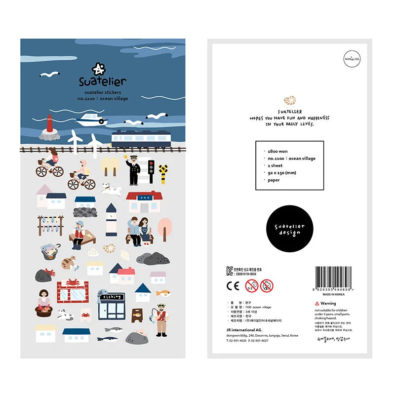 Plaquettes stickers pour scrapbooking