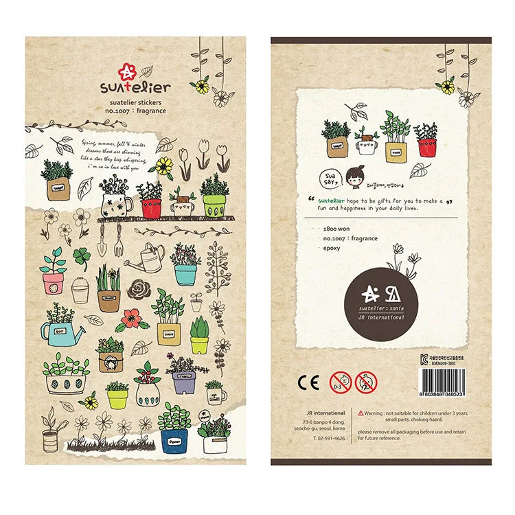 Plaquettes stickers pour scrapbooking