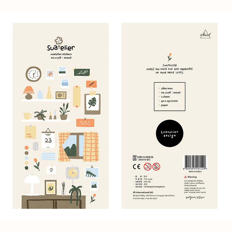 Plaquettes stickers pour scrapbooking