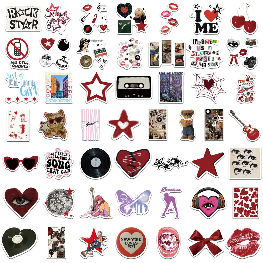 90s stickers - 50pcs